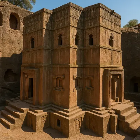 Temples Chiseled from Stone in Lalibela