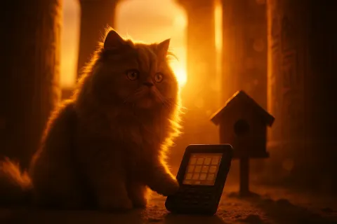 Stylized Persian Cat