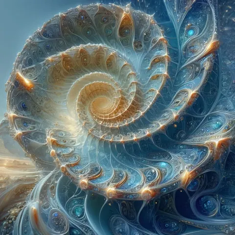 Fibonacci Spirals in Intricate Photographic Detail