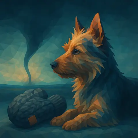 Blue and Tan Australian Terrier