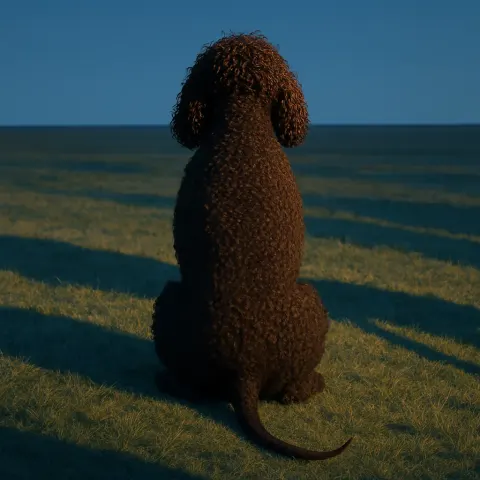 Single Irish Water Spaniel
