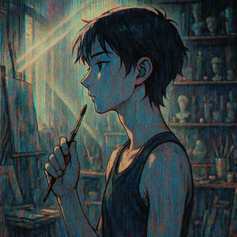 Anime Manga Style Person of Unspecified Gender
