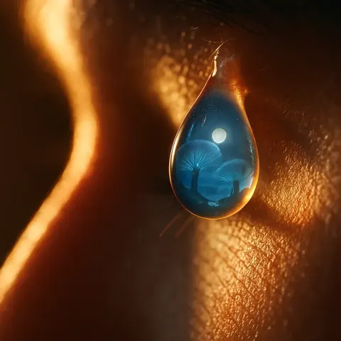 Single Glistening Bead of Sweat