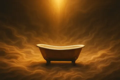 Solitary Deep Soaking Bathtub