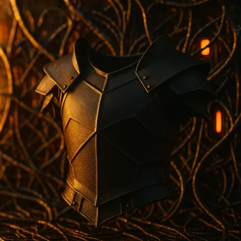 Single Matte Blackened Cuirass