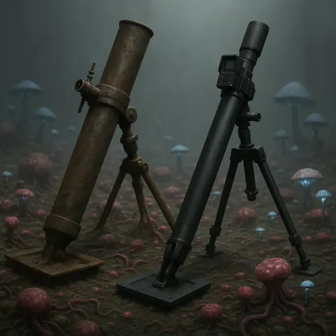 Upon a Terrain Covered in Pulsating Alien Flora