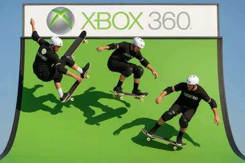 Skateboarders Wearing Helmets