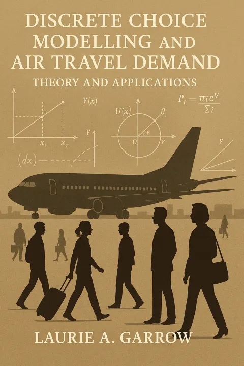 Book Cover Featuring Silhouettes of People near an Airplane