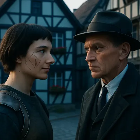 Young Adult with a Historical Revolutionary Figure