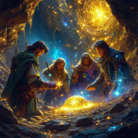 Adventurers Uncover Celestial Treasure in Mystic Dungeon