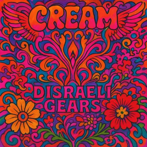 Vibrant Psychedelic Album Cover Featuring Colorful Abstract Designs
