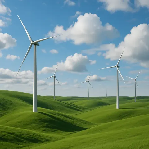 Several Wind Turbines
