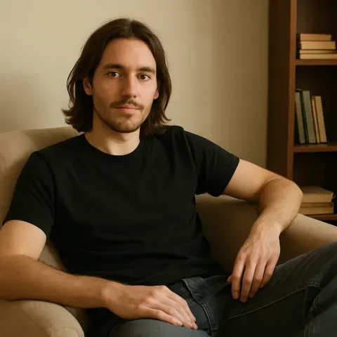 Relaxing in a Simple Room