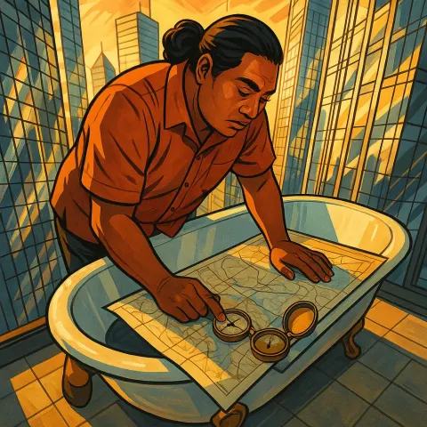 Tall Person of Pacific Islander Descent