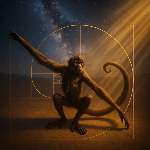 Single Spider Monkey