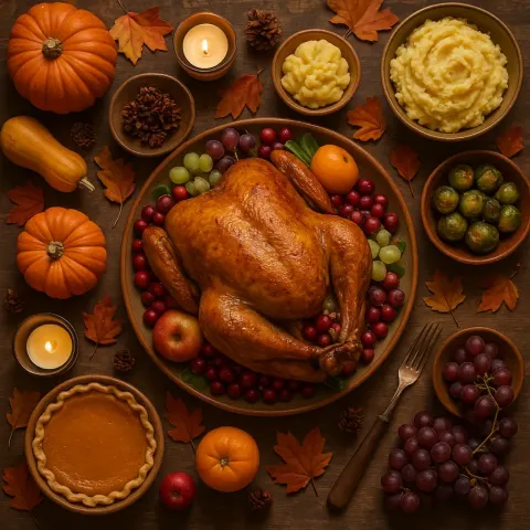 Autumn Celebration in North America Showcasing a Perfectly Roasted