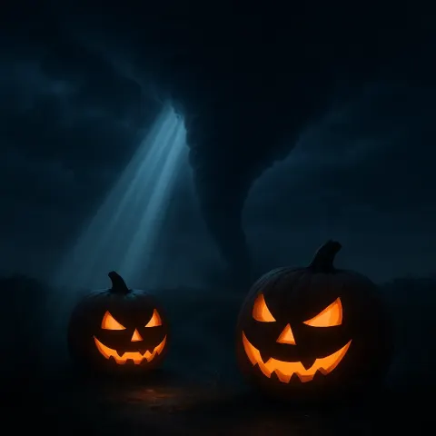 Two Varied Jack-o'-lanterns