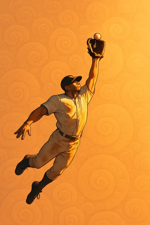 Single Muscular Ballplayer