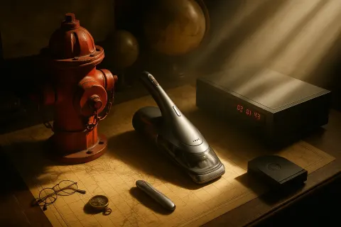Antique Исследователя's Desk with Maps