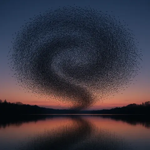 Thousands of Distant Birds Form a Massive