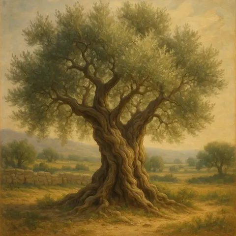 Timeless Olive Tree Symbolizing Peace