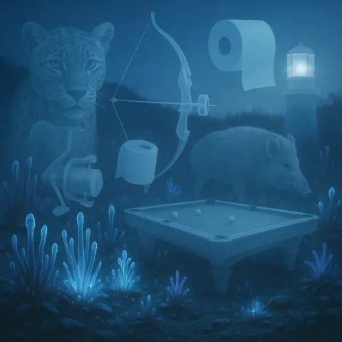 Superimposed Ghostly Images of a Jaguar