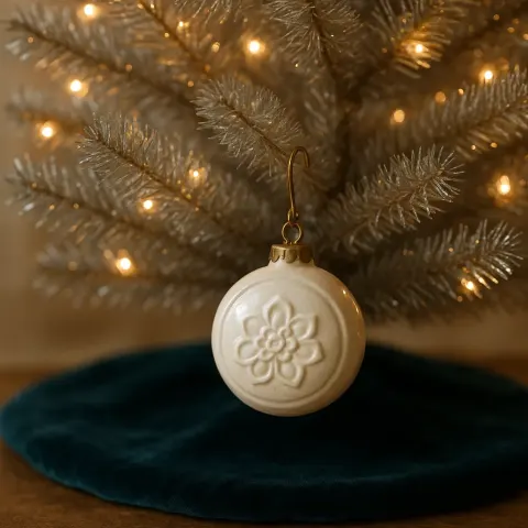 Adorning the Velvet Tree Skirt