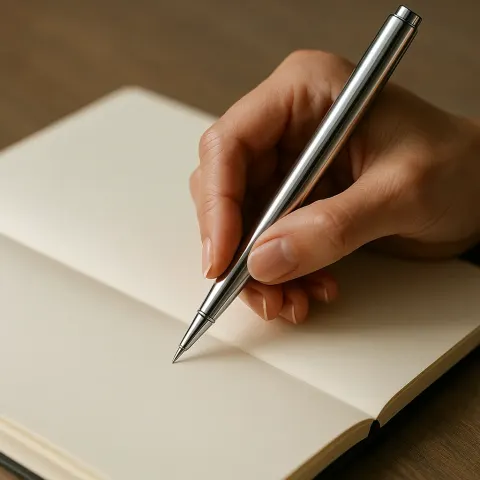 Across the Pristine Pages of an Ivory Notebook