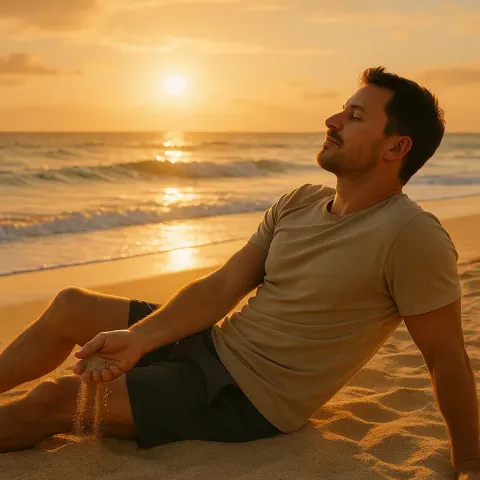 Relaxing on the Shore