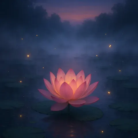 Tranquil Pond at Dusk