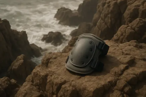 Lone Knee Pad Illogically Rests