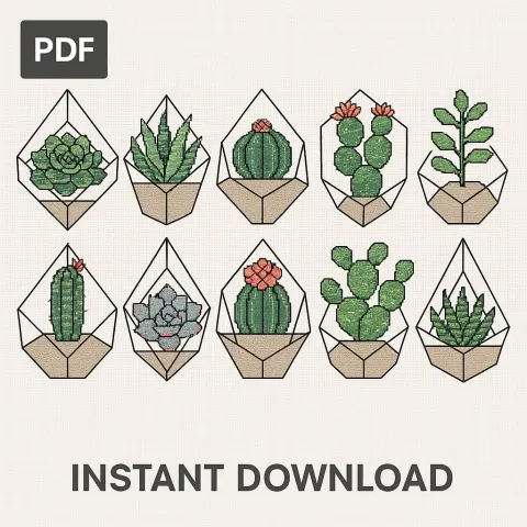 Downloadable PDF Cross Stitch Pattern