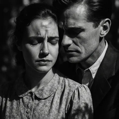 Everlasting Moment of Sentiment Was Captured in the Black-and-white Image