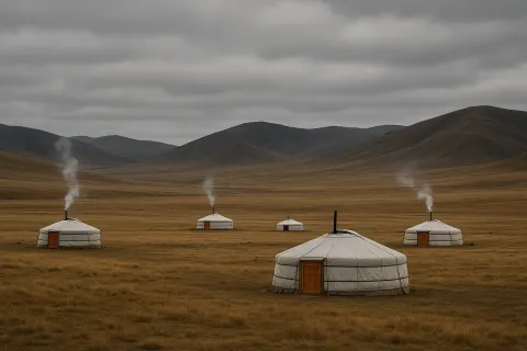 Several Nomadic Yurts