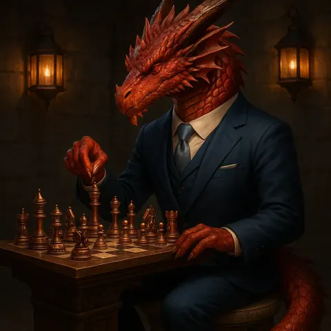 Regal Crimson Dragon