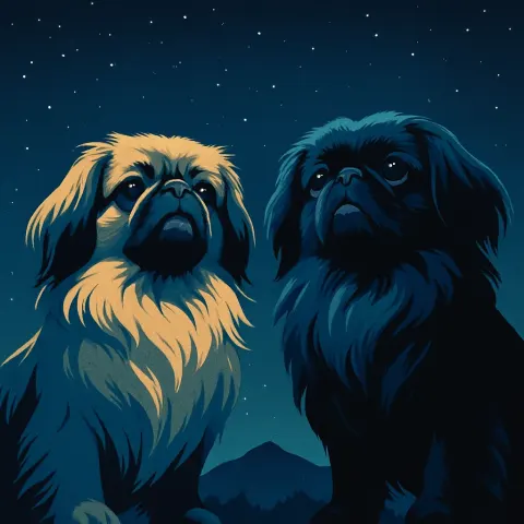 Two Diverse Pekinese