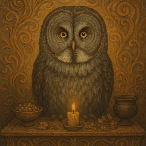 Upon a Central Altar Adorned with Mysterious Offerings