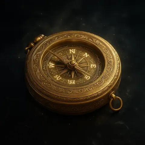 Highly Detailed 3D Visualization of an Ancient Golden Compass