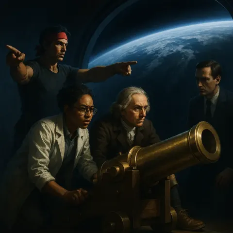 Bandana-clad Hero Directs a Non-binary Scientist