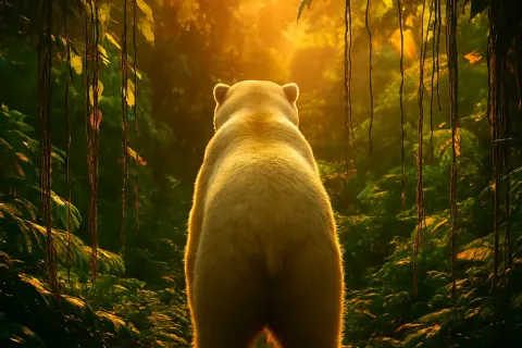 Single Ice Bear of Imposing Stature
