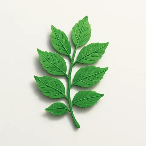 "🌿" in a Paper Craft Style