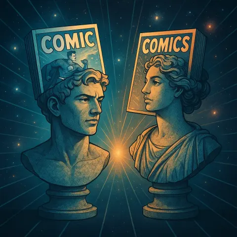 Two Diverse Comic Books as Classical Roman Busts