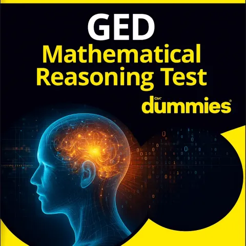 GED Mathematical Reasoning Test for Dummies Book Cover Featuring