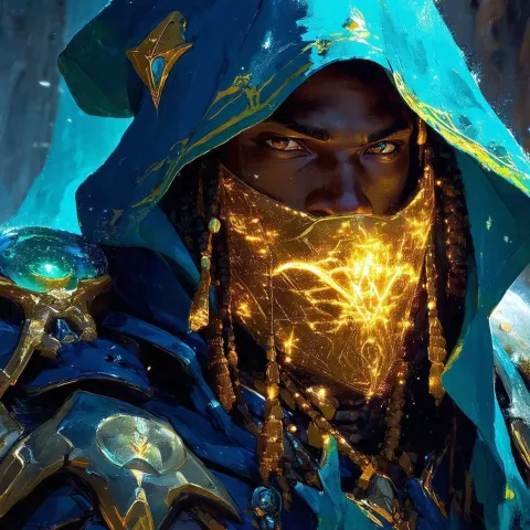 Baptiste of Overwatch in Luminous Fantasy Portrait