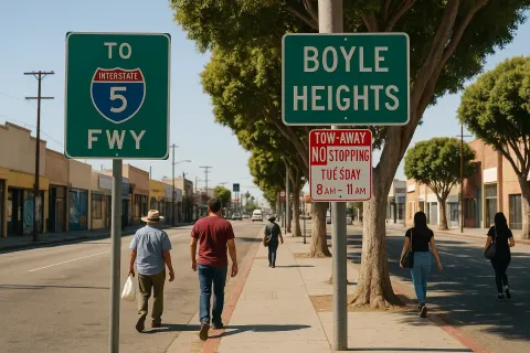 Street Scene in Boyle Heights