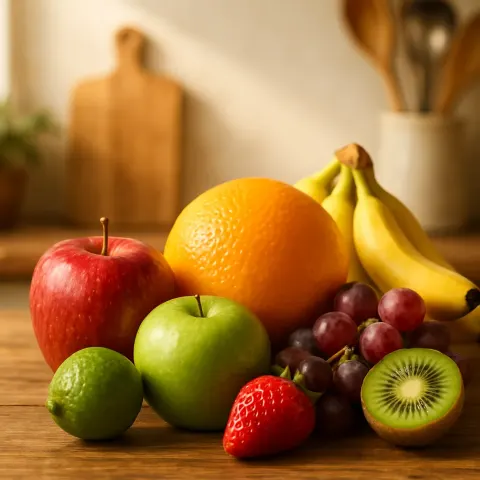Array of Colorful Fruits Is Elegantly