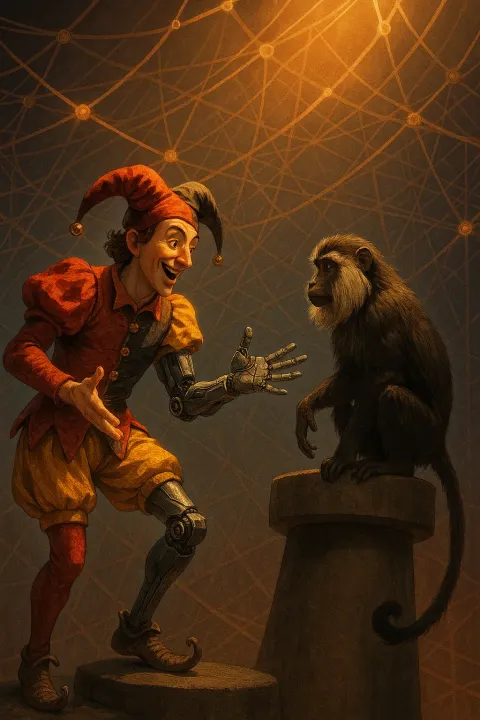 Charismatic Jester in Shorts