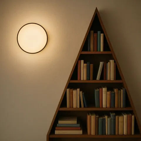Circular Wall-mounted Light Fixture