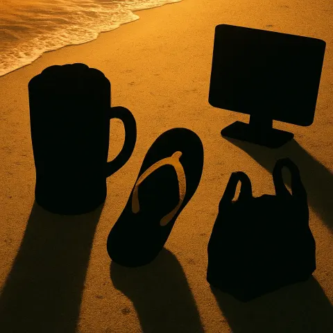 Cropped Scene Reveals a Beer Glass