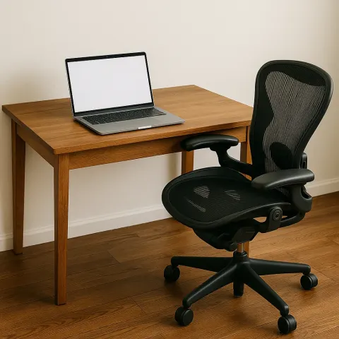 Depiction of a Desk Made of Wood